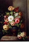 unknow artist Floral, beautiful classical still life of flowers.079 oil painting on canvas